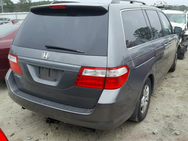 5FNRL38647B417545 - 2007 HONDA ODYSSEY EX GRAY photo 4