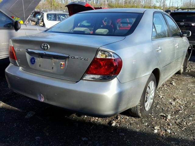 JTDBE30KX63059111 - 2006 TOYOTA CAMRY LE SILVER photo 4