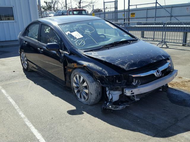 2HGFA1F93BH534970 - 2011 HONDA CIVIC EXL BLACK photo 1