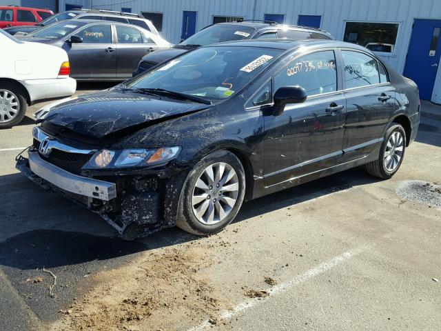 2HGFA1F93BH534970 - 2011 HONDA CIVIC EXL BLACK photo 2