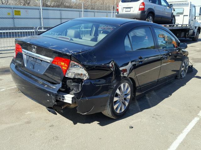 2HGFA1F93BH534970 - 2011 HONDA CIVIC EXL BLACK photo 4