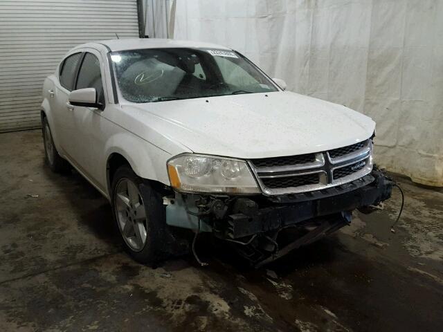 1B3BD2FG5BN572301 - 2011 DODGE AVENGER LU WHITE photo 1