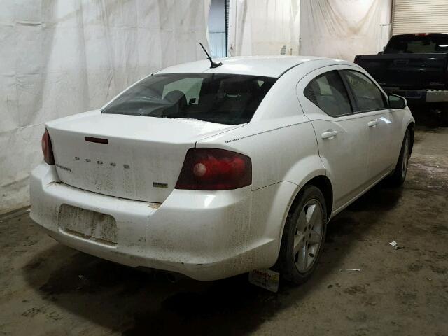 1B3BD2FG5BN572301 - 2011 DODGE AVENGER LU WHITE photo 4