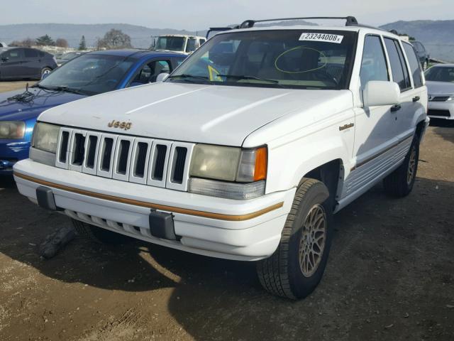 1J4GZ78Y7SC631668 - 1995 JEEP GRAND CHER WHITE photo 2