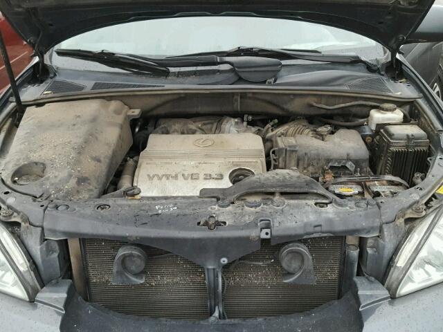 2T2HA31U54C017645 - 2004 LEXUS RX 330 BLACK photo 7