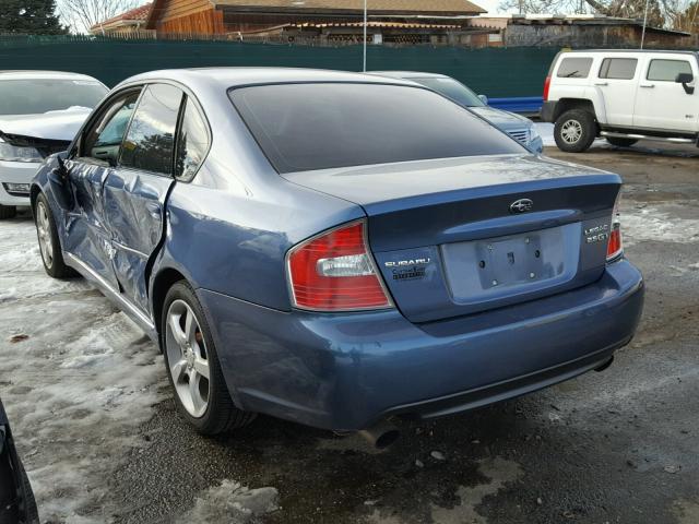 4S3BL676166207807 - 2006 SUBARU LEGACY GT BLUE photo 3