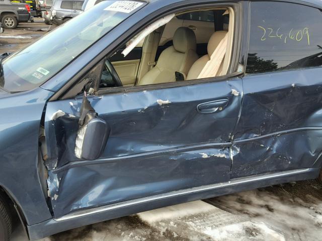 4S3BL676166207807 - 2006 SUBARU LEGACY GT BLUE photo 9