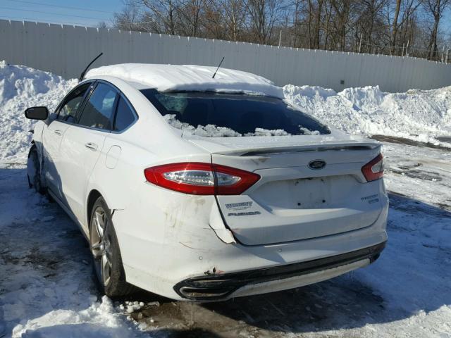 3FA6P0D95DR322188 - 2013 FORD FUSION TIT WHITE photo 3