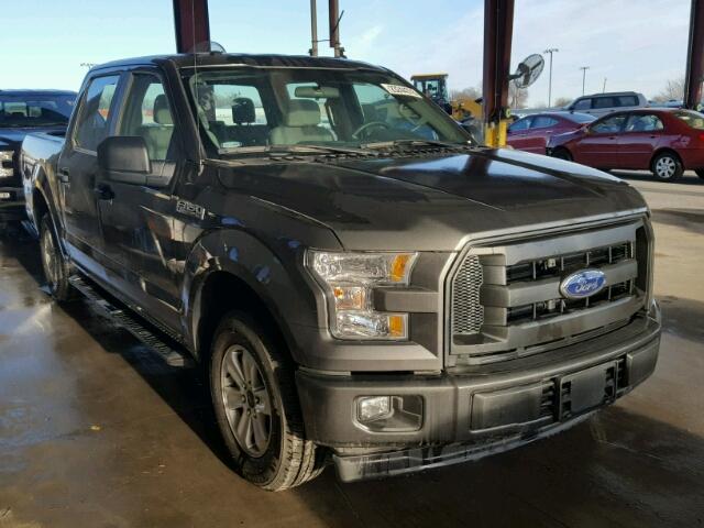 1FTEW1C89HKC76480 - 2017 FORD F150 SUPER GRAY photo 1