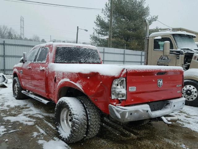 3C63DRKL9CG223500 - 2012 DODGE RAM 3500 L RED photo 3