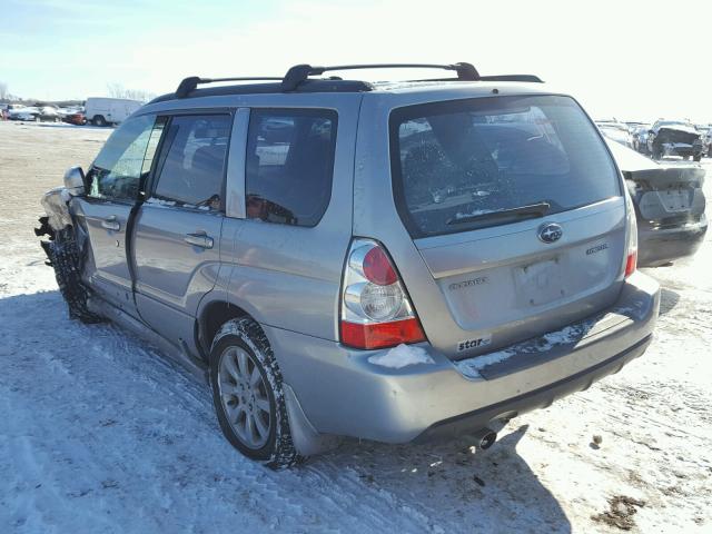 JF1SG65647H709701 - 2007 SUBARU FORESTER 2 SILVER photo 3