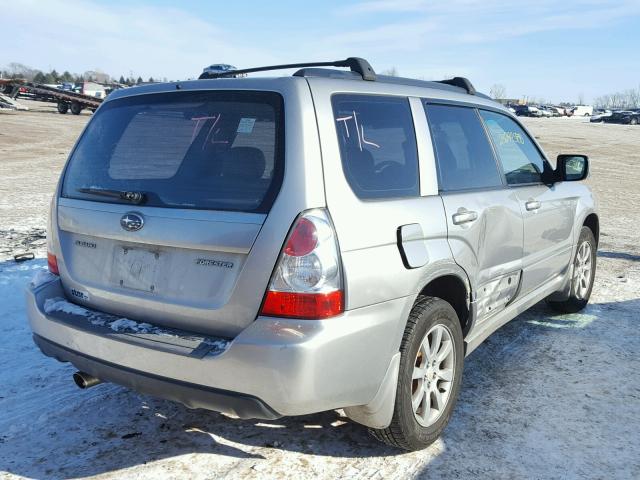 JF1SG65647H709701 - 2007 SUBARU FORESTER 2 SILVER photo 4