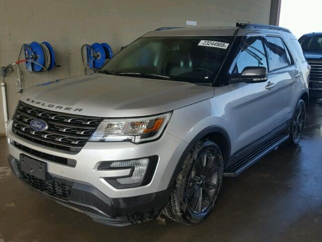 1FM5K7D83HGC13113 - 2017 FORD EXPLORER X SILVER photo 2