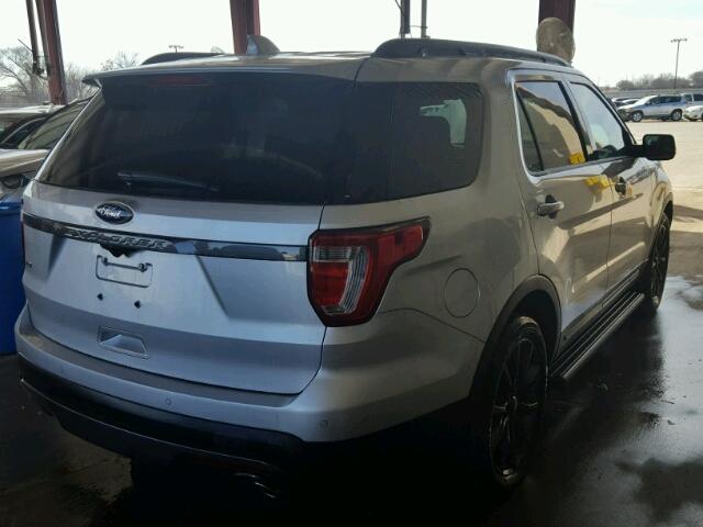 1FM5K7D83HGC13113 - 2017 FORD EXPLORER X SILVER photo 4