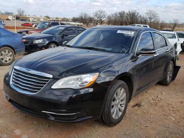 1C3CCBBB8DN609400 - 2013 CHRYSLER 200 TOURIN BLACK photo 2