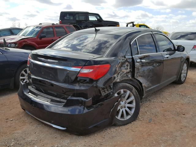 1C3CCBBB8DN609400 - 2013 CHRYSLER 200 TOURIN BLACK photo 4