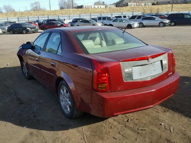1G6DM57N830145802 - 2003 CADILLAC CTS RED photo 3