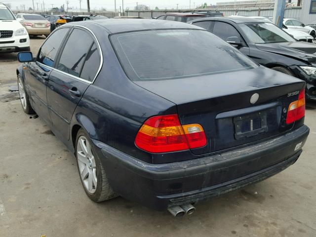 WBAEV53443KM24824 - 2003 BMW 330 I BLUE photo 3