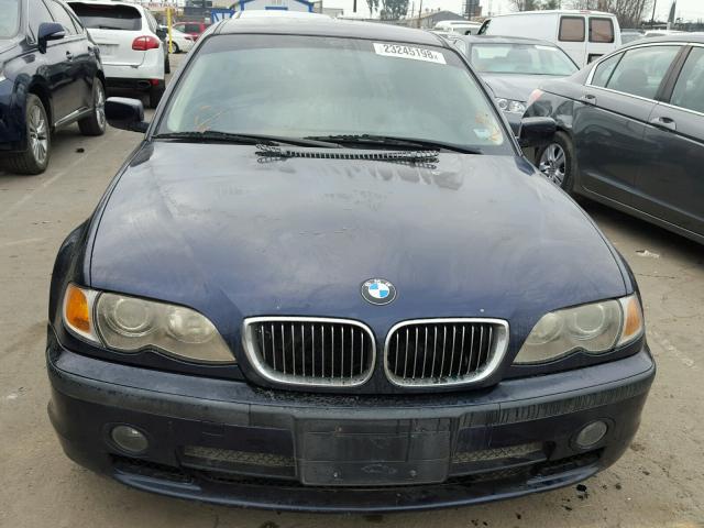 WBAEV53443KM24824 - 2003 BMW 330 I BLUE photo 9