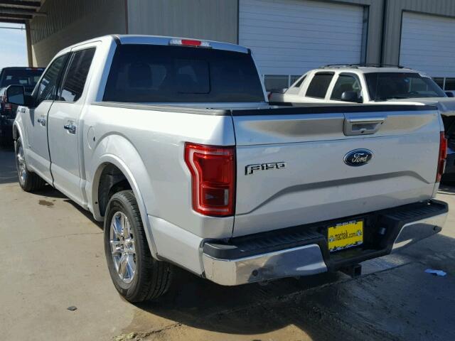 1FTEW1CG6HFB51985 - 2017 FORD F150 SUPER SILVER photo 3