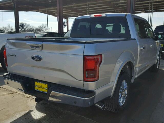 1FTEW1CG6HFB51985 - 2017 FORD F150 SUPER SILVER photo 4