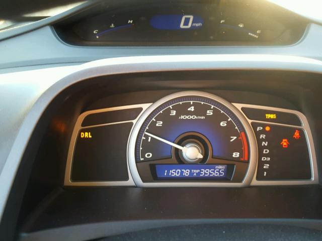 2HGFG12858H523179 - 2008 HONDA CIVIC EX ვერცხლისფერი ფოტო 8