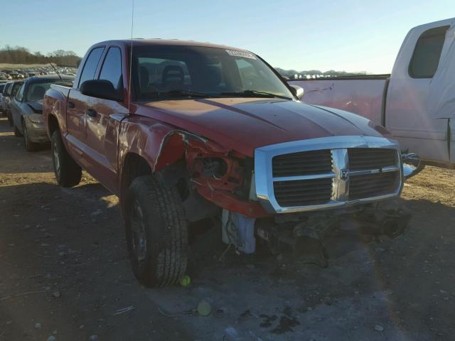 1D7HE48N95S234473 - 2005 DODGE DAKOTA QUA RED photo 1