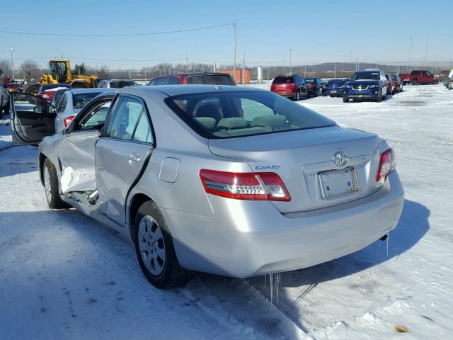 4T4BF3EK0AR083377 - 2010 TOYOTA CAMRY BASE SILVER photo 3