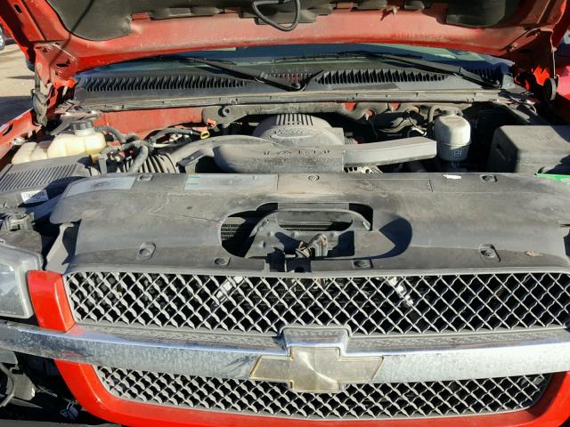 3GNEK12T04G171448 - 2004 CHEVROLET AVALANCHE RED photo 7