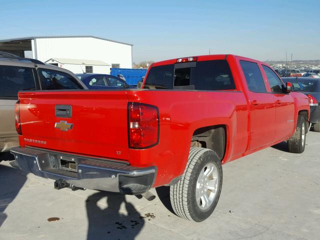 3GCUKREC4FG130001 - 2015 CHEVROLET SILVERADO RED photo 4