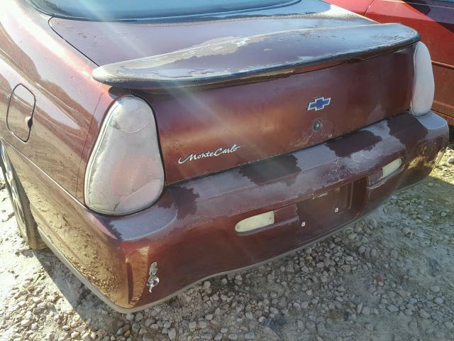 2G1WW12E829168302 - 2002 CHEVROLET MONTE CARL 栗色 照片 10
