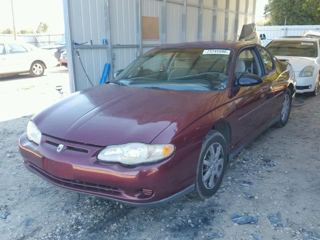 2G1WW12E829168302 - 2002 CHEVROLET MONTE CARL 栗色 照片 2