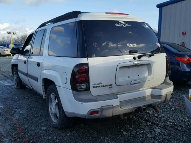 1GNET16S456129270 - 2005 CHEVROLET TRAILBLAZE WHITE photo 3