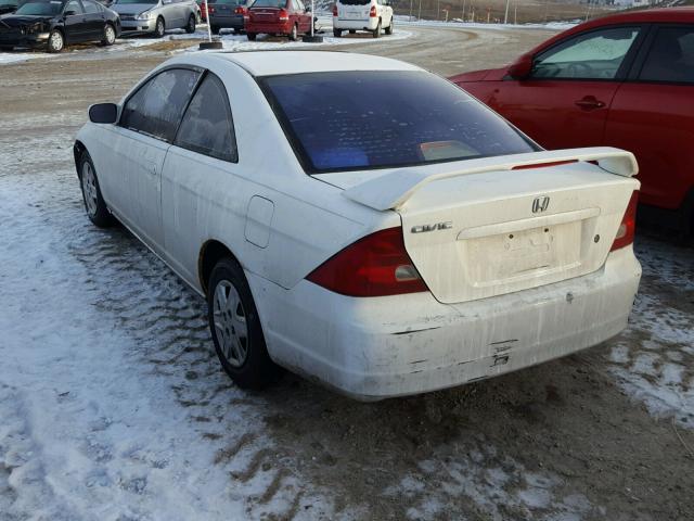 1HGEM22962L029278 - 2002 HONDA CIVIC EX WHITE photo 3