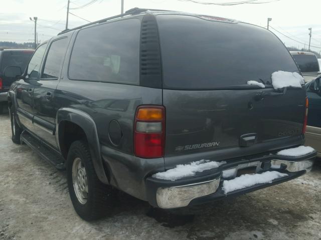 3GNFK16Z22G208886 - 2002 CHEVROLET SUBURBAN K GRAY photo 3