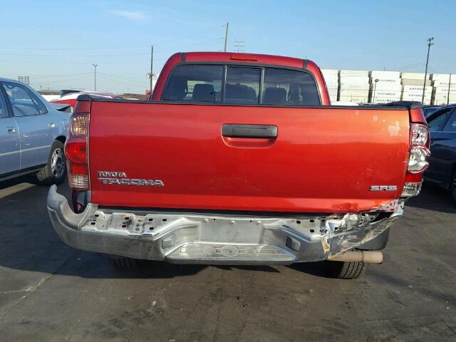 5TETX22NX6Z164958 - 2006 TOYOTA TACOMA ACC RED photo 9