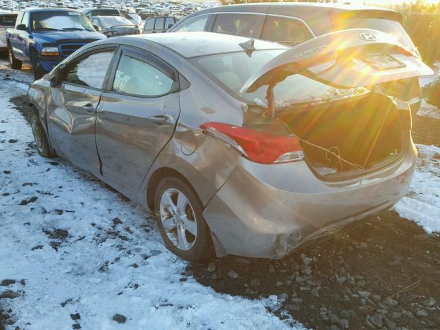 5NPDH4AE1DH234717 - 2013 HYUNDAI ELANTRA GL BROWN photo 3