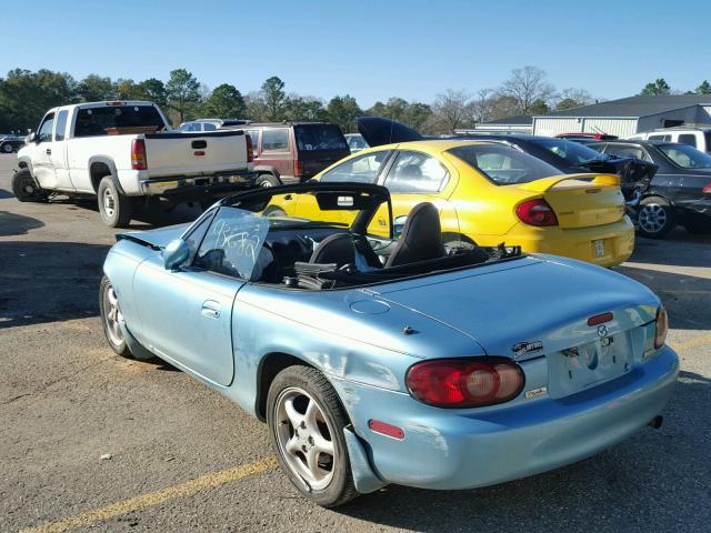 JM1NB353910217276 - 2001 MAZDA MX-5 MIATA BLUE photo 3