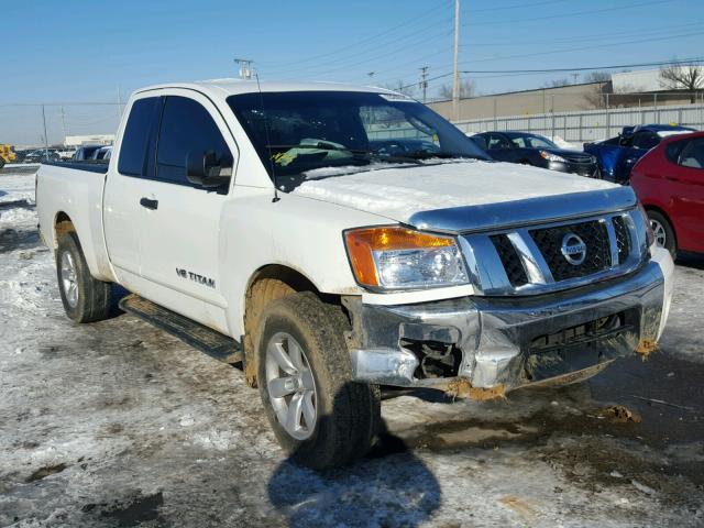 1N6AA0CC1BN320311 - 2011 NISSAN TITAN S WHITE photo 1