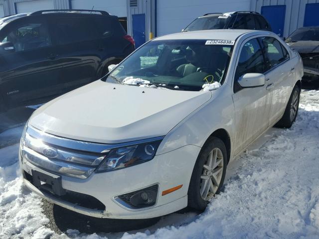 3FAHP0JG7CR328438 - 2012 FORD FUSION SEL WHITE photo 2