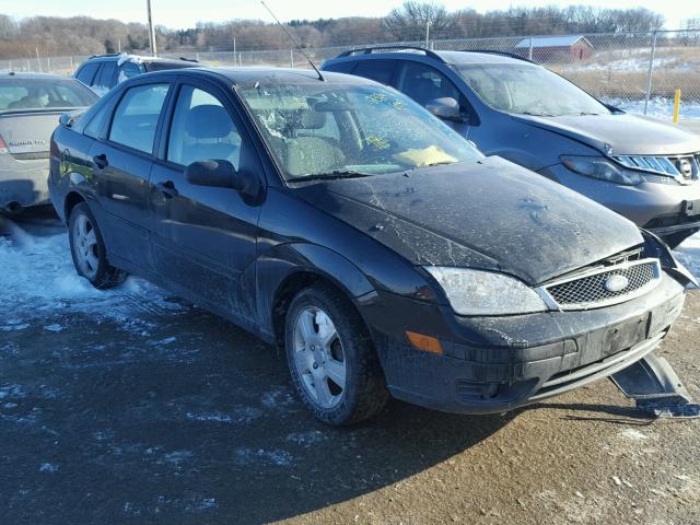 1FAHP34N17W360283 - 2007 FORD FOCUS ZX4 BLACK photo 1