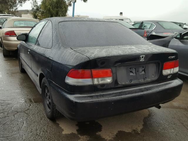 1HGEJ6223WL105953 - 1998 HONDA CIVIC DX BLACK photo 3