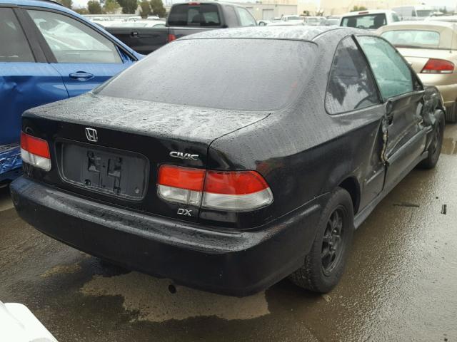 1HGEJ6223WL105953 - 1998 HONDA CIVIC DX BLACK photo 4