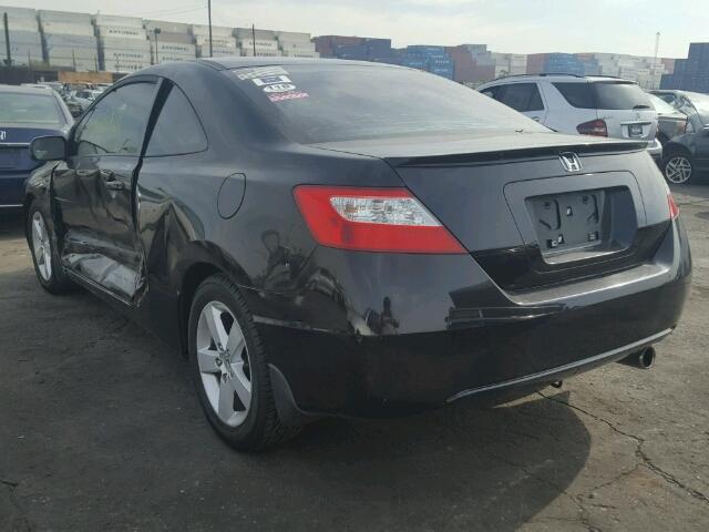 2HGFG12847H547598 - 2007 HONDA CIVIC EX შავი ფოტო 3