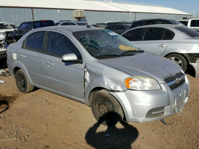 KL1TD5DE9AB115455 - 2010 CHEVROLET AVEO LS SILVER photo 1
