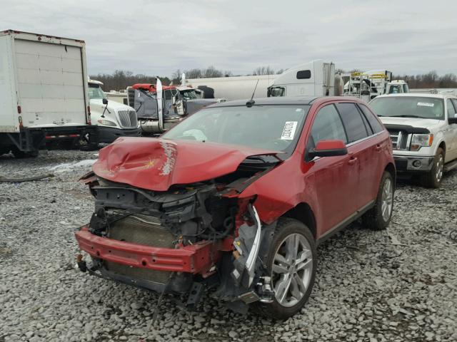 2FMDK3KC3CBA15403 - 2012 FORD EDGE LIMIT BURGUNDY photo 2