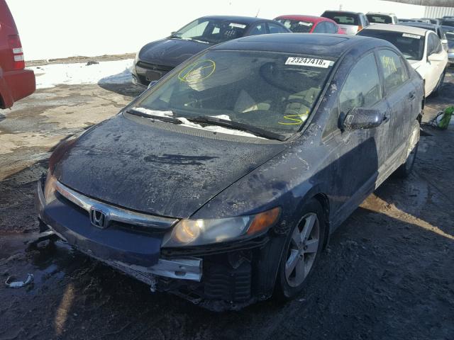 1HGFA16857L074941 - 2007 HONDA CIVIC EX 蓝色 照片 2