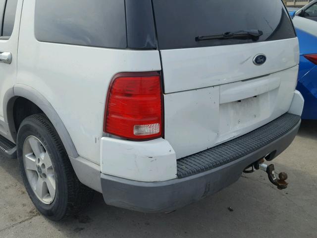 1FMZU73E12ZC33617 - 2002 FORD EXPLORER X WHITE photo 9