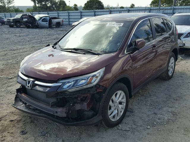 3CZRM3H56GG702031 - 2016 HONDA CR-V EX BURGUNDY photo 2