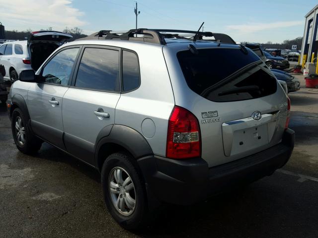 KM8JN12D17U618874 - 2007 HYUNDAI TUCSON SE SILVER photo 3